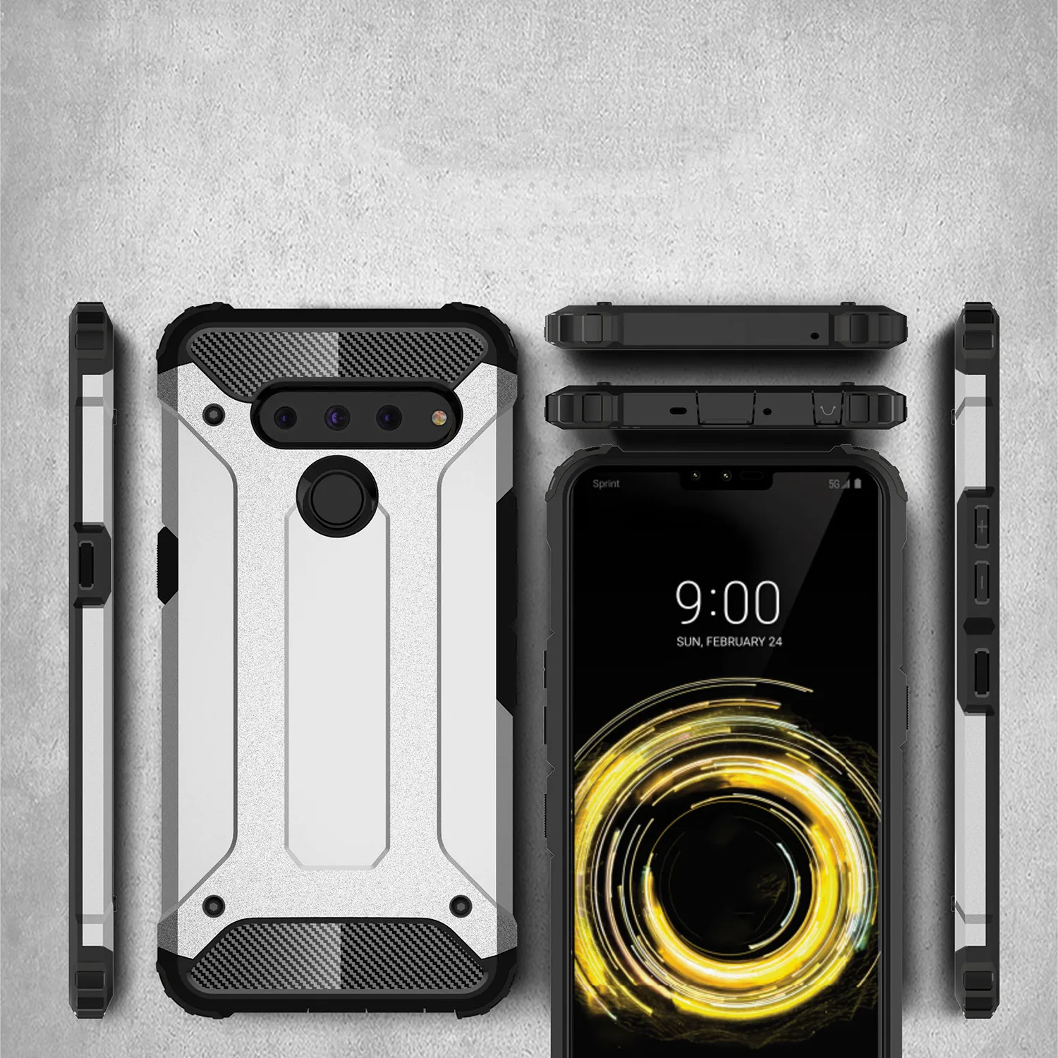 Для Coque LG V50 V40 G8S G8 ThinQ G7 G6 G5 K10 K8 K7 K5 K4 Escape 2 Чехол Тяжелая Броня тонкий жесткий
