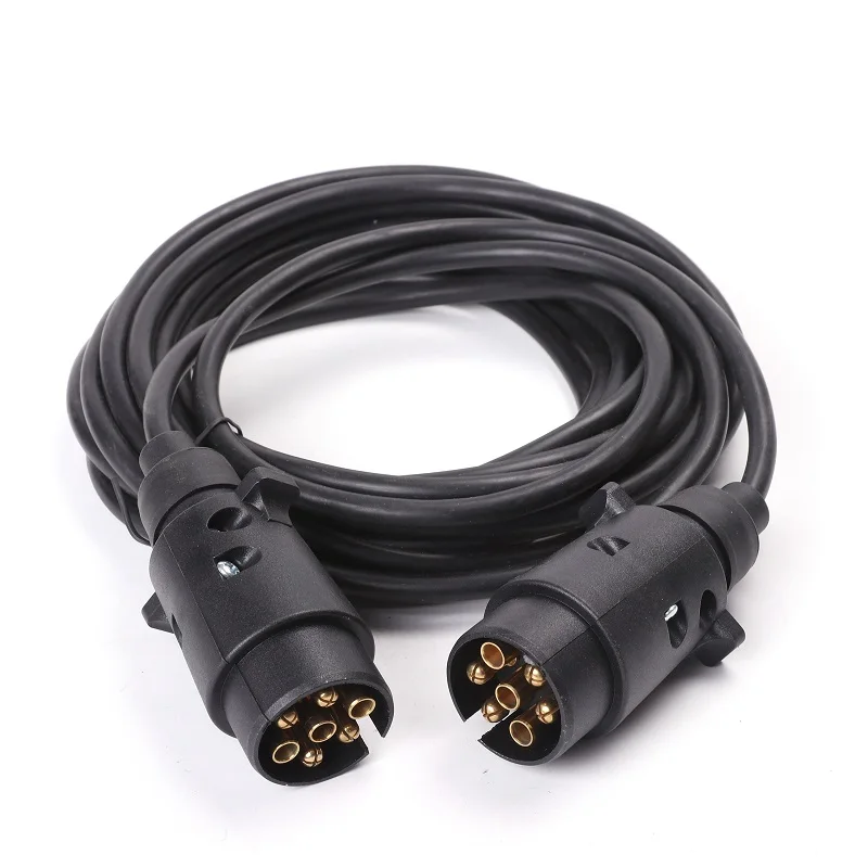 12 V 7 Pin пластиковый прицеп мужские вилки с 6 M pin прямой кабель для лодки караван