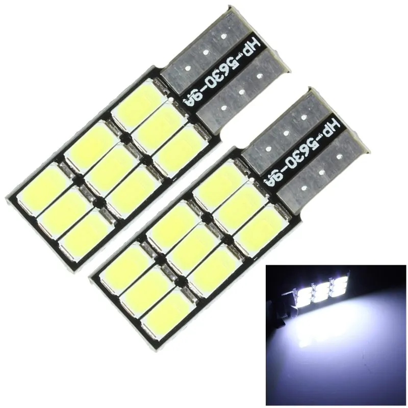 2 шт. T 10 168 194 W5W 9 светодиодный 5630 SMD Canbus Error Free автомобильный светодиодный лампы автомобиля светильник источник Клин боковые лампы Белый DC12V