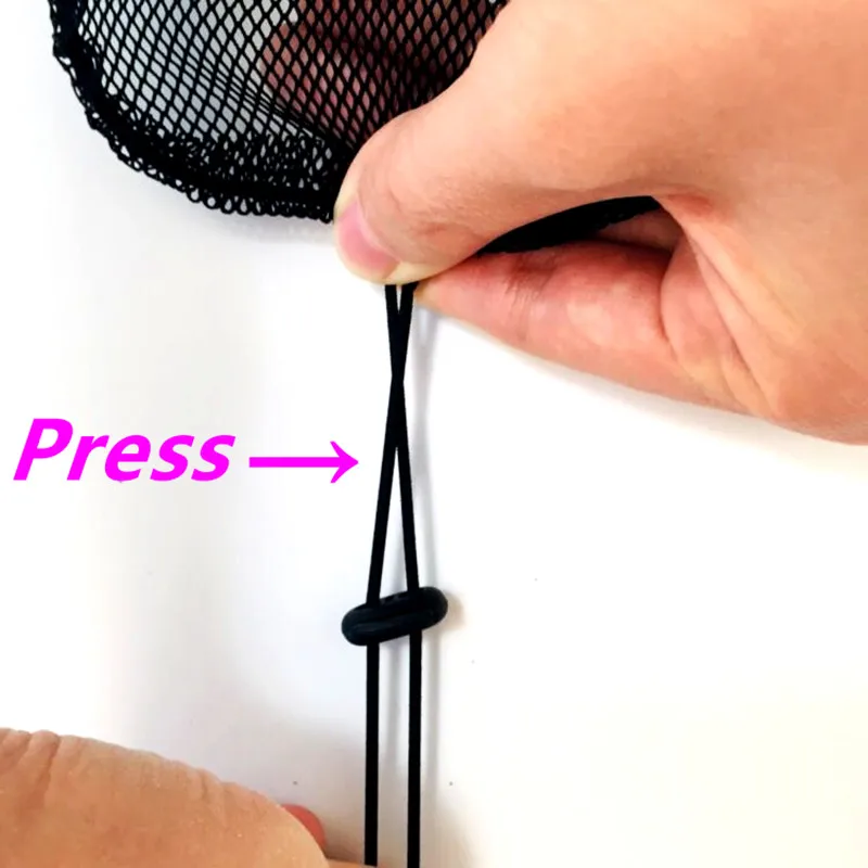 AliExpress Стандартная Самый дешевый парик шапки для изготовления закрытий черного цвета гарантированное качество конский хвост Сеть