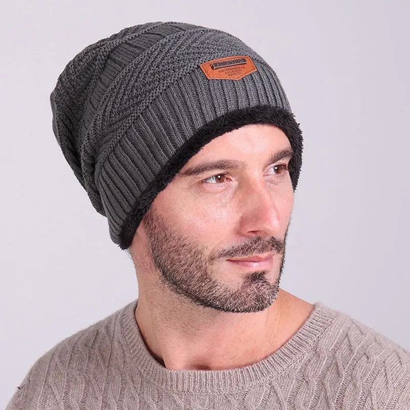 Unisex Women Men Winter Hat Beanie Baggy Warm Fleece Beret | Аксессуары для одежды