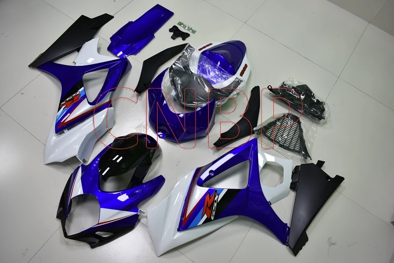 Обтекатель для мотоцикла GSXR 1000 2007 2008 K7 синий белый обтекатель из АБС пластика