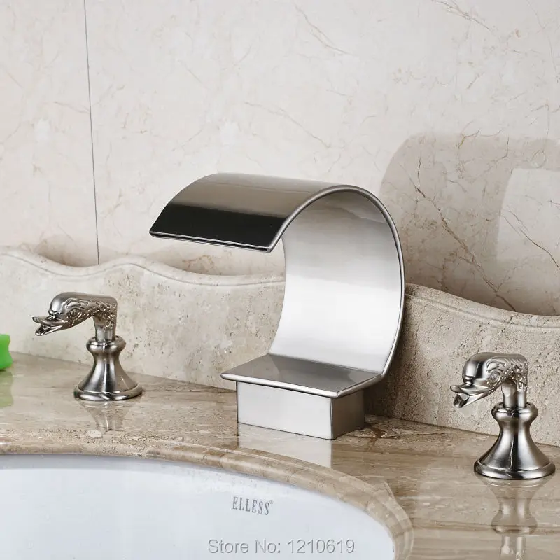 3 шт. смеситель для ванной комнаты с двумя ручками|faucet connector|faucet light temperature controlledfaucet