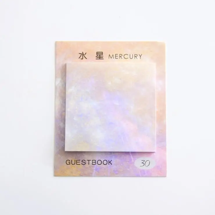 Mercury 1 шт., креативная Sci-Fi серия "Планета", блокнот для заметок, канцелярские товары, офисные школьные принадлежности, слезные блокноты - Цвет: Mercury