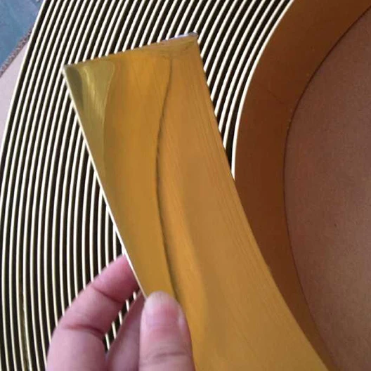 

70mm Mirror Gold Channelume Led Sign Letters Aluminium Channel Letter Signs Coil Trim Cap 3D Luminous Letters Material