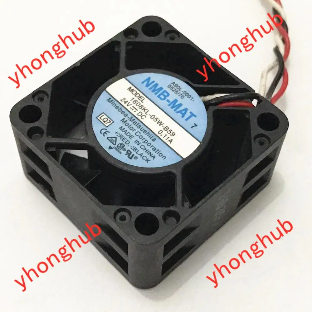 NMB MAT 1608KL 05W B59 LQ7 Сервер охлаждающий вентилятор DC 24V 0.11A 40x40x20mm|square fan|server fan80mm fan |