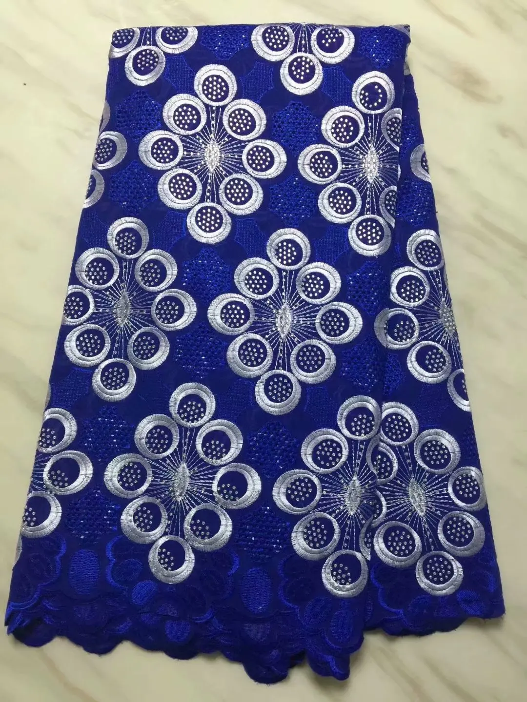 2018 новейший насыщенно-голубой Нигерия Швейцария кружева высокого качества