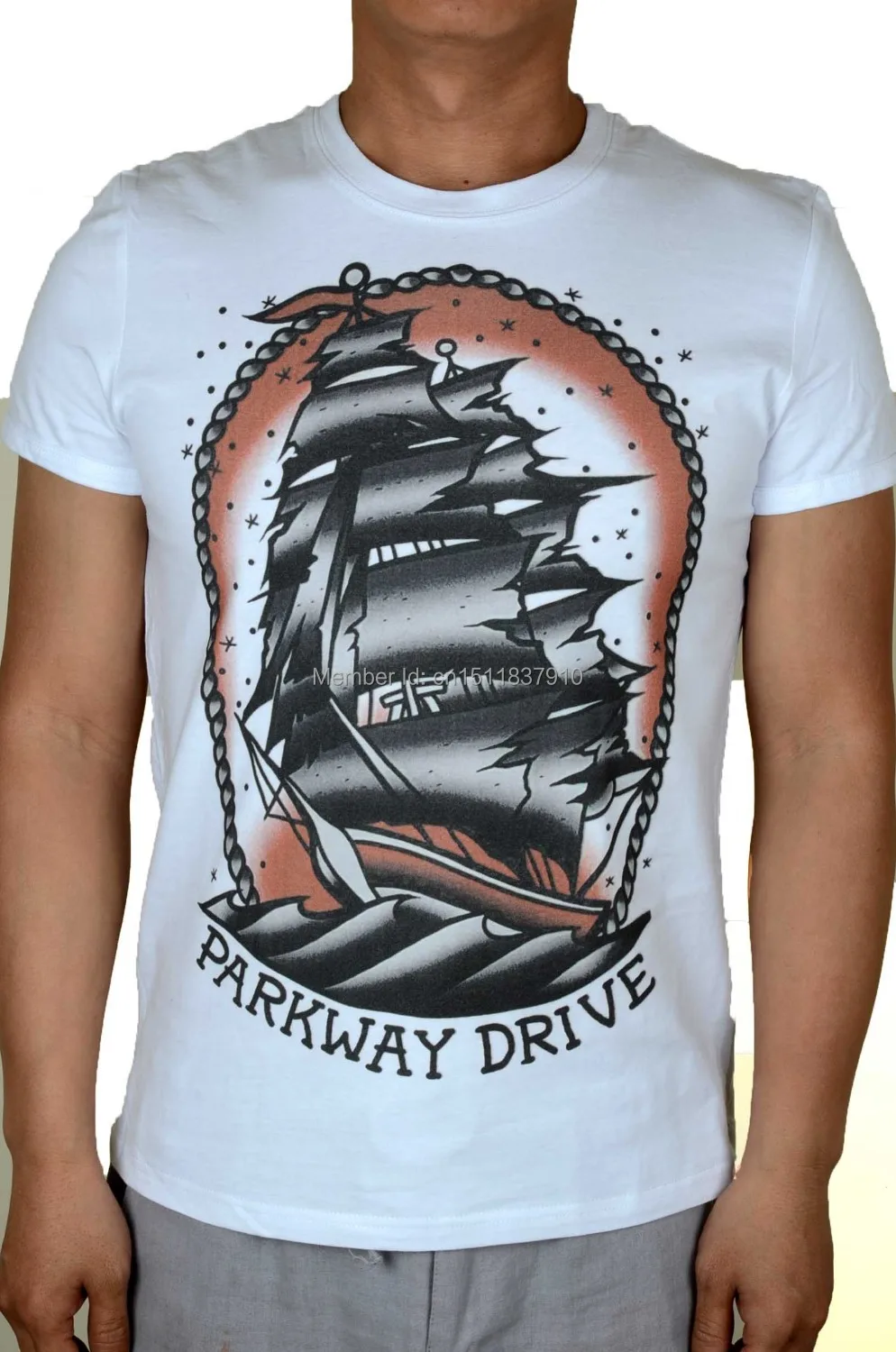 Parkway drive футболки в стиле рок из 3D ММА череп фитнес Хардрок тяжелые темного