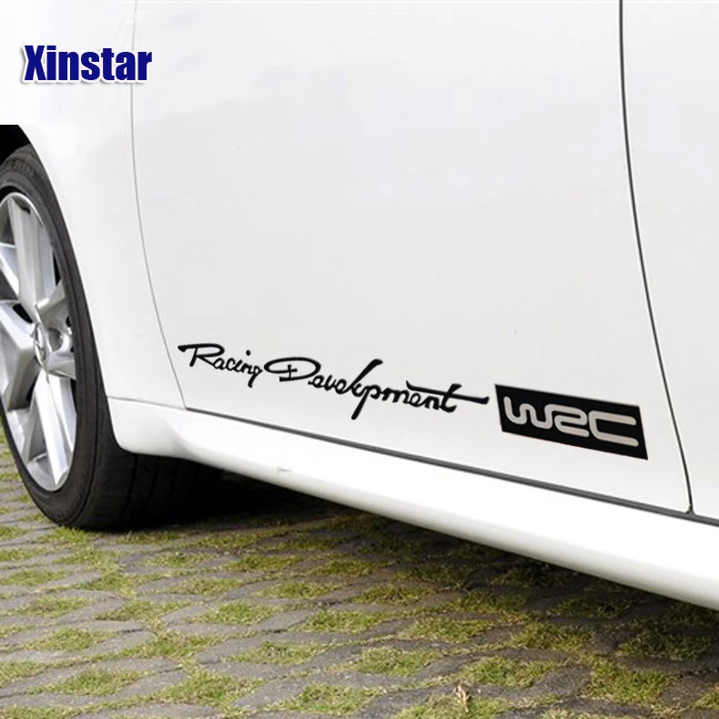 

2pcs Lastest design WRC car side body sticker for BMW AMG VW Audi Ford Chevrolet Buick Ma Zida Jaguar Kia Mitsubishi Subaru
