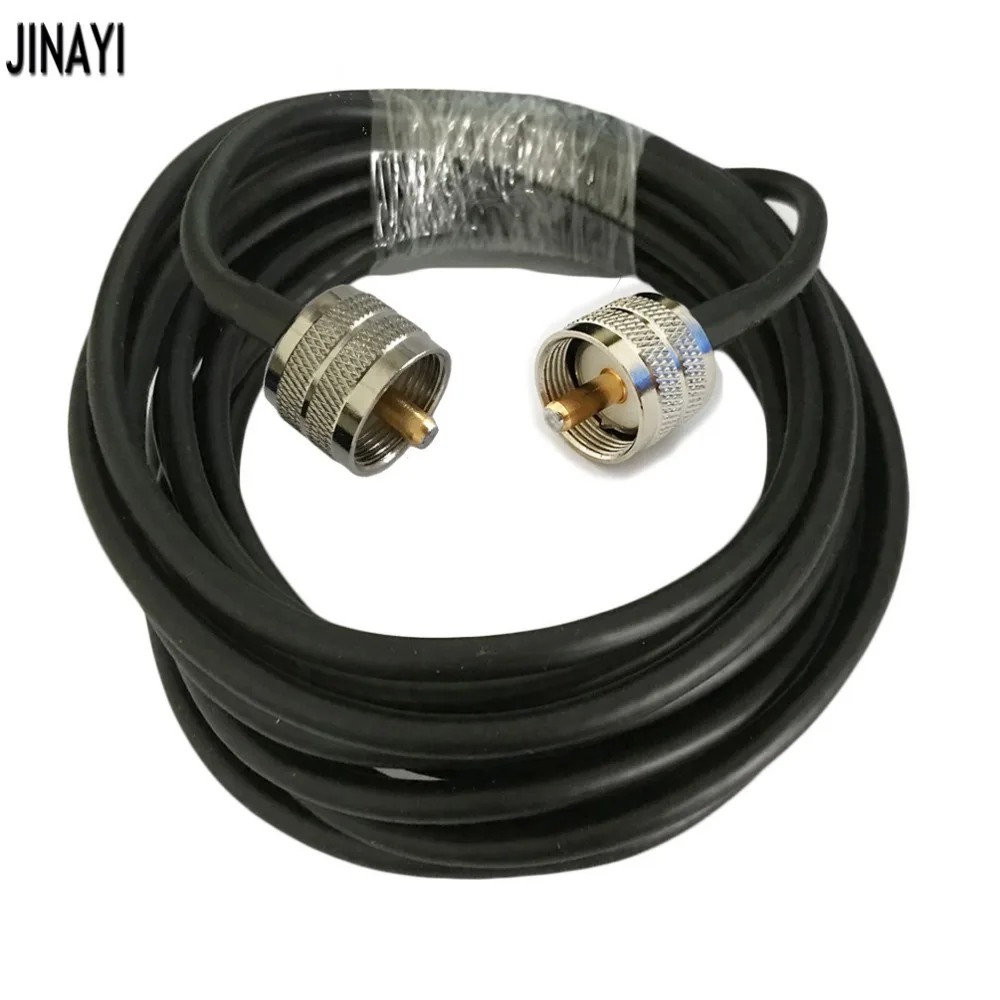 50 3 RG58 коаксиальный кабель UHF PL259 штекер УВЧ RF адаптер Ом 1 м 5 10 20 30 м|uhf male connector|cable
