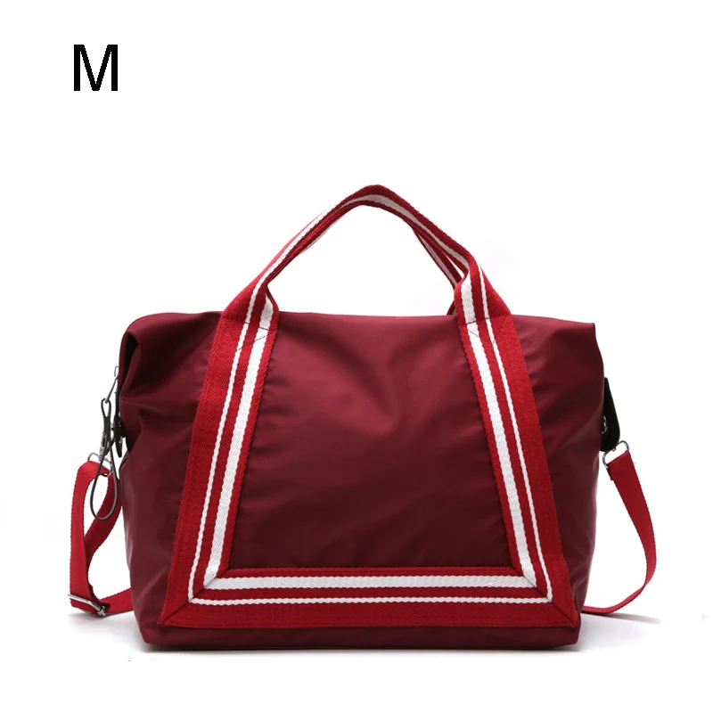 Wine Red M Женские спортивные сумки для тренировок, тренажерного зала, фитнеса, путешествий, прочные, водонепроницаемые, нейлоновые, для спорта на открытом воздухе, сумки через плечо для женщин XA941WD - Цвет: Wine Red M
