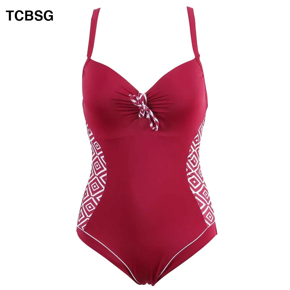TCBSG сексуальный женский купальник пуш-ап цельный однотонный боди бандажный