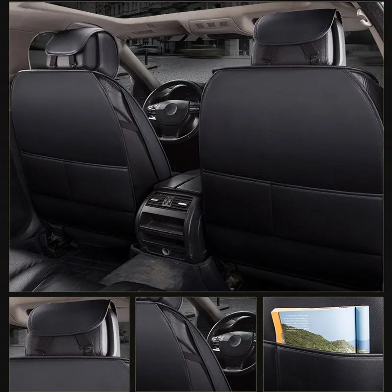 (Передний + задний) Специальные кожаные сиденья авто подушка для Mercedes Benz c e class w164