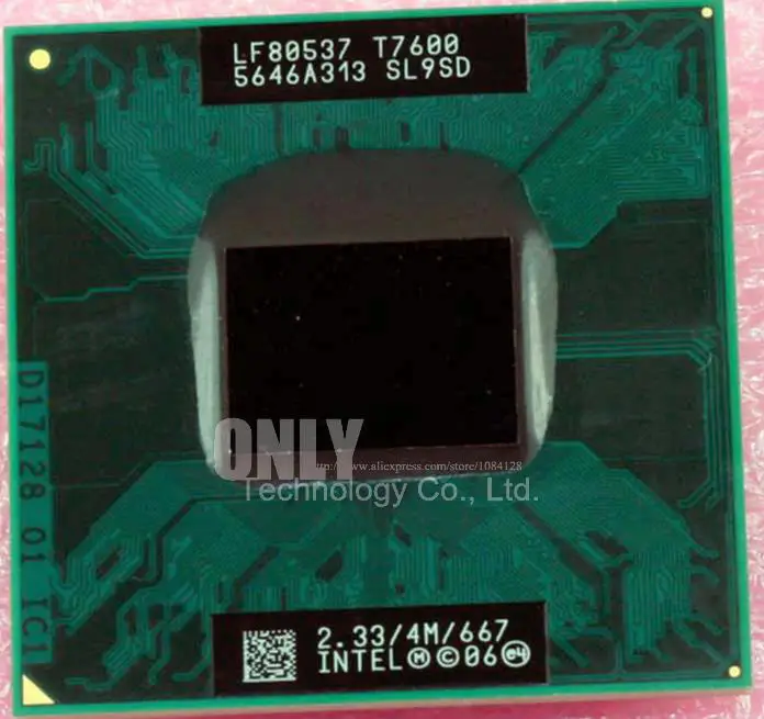 Процессор intel Core 2 Duo T7600 4 метровый разъем Кэш память 479/2 33 ГГц/667 двухъядерный