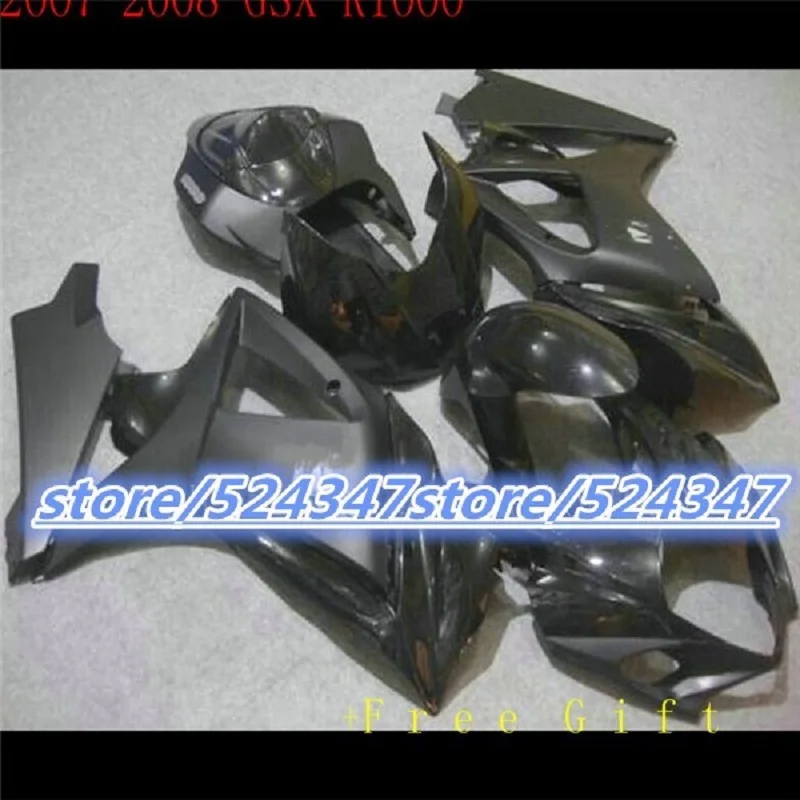 

Обтекатель для SUZUKI GSX-R1000 K7 07 08 полностью черный GSX R1000 GSXR 1000 Новый K7 07-08 GSXR1000 2007 2008 комплект обтекателей