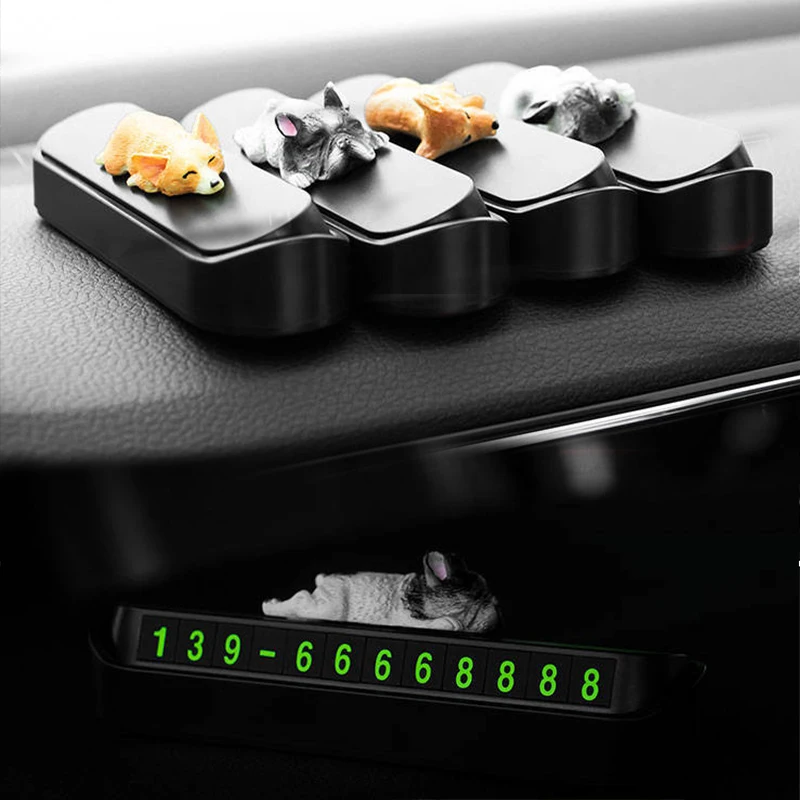 Скрытая автомобильная парковочная карта светящаяся табличка с номером телефона