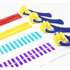 Детские кисти для рисования граффити, 4 шт., 13*5,8 см, пластиковые ручки, детские игрушки для рисования, губка, губки, кисти для рисования