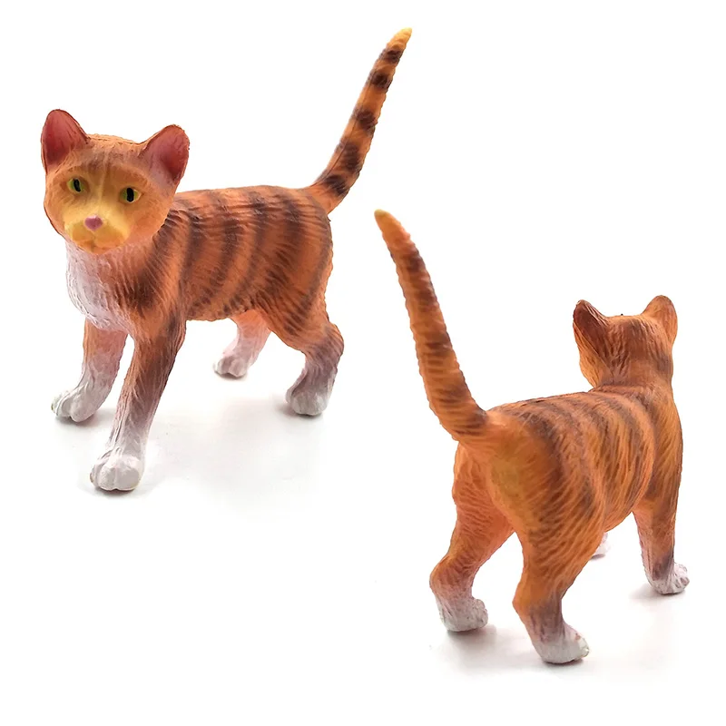 Искусственная кошка маленькая фигурка чипмунка модель животного аксессуары для