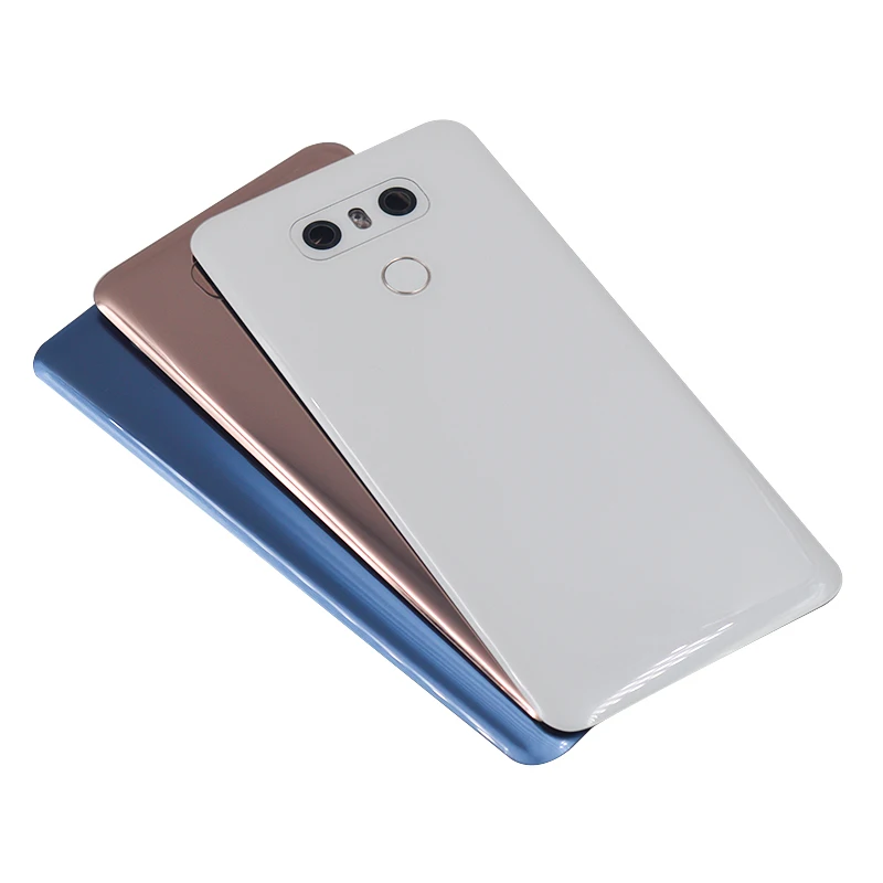 Для LG G6 Plus задняя крышка для Lg g6 крышка батареи дверной чехол Корпус с объективом камеры Стекло Touch ID для LS993 US997 VS998 H870