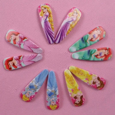 as in picture 10 шт./упак. ";" Белоснежка ";" София Прекрасная заколка для волос, милая детская BB Золушка волос зажимы для волос банты для девочек обода женские аксессуары для волос характер - Цвет: as in picture