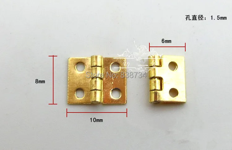 100 шт 8*10*0 5 мм мини/микро латунный шарнир подарочной коробки|box hinges|hinge hingebrass box hinge |