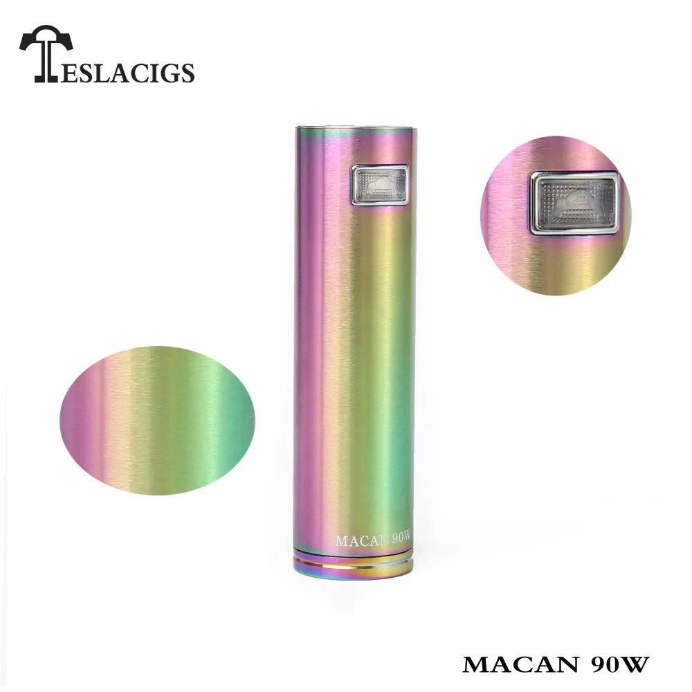 Оригинал Тесла Macan 90 Вт Комплект 18650 teslacigs VAPE Пера Электронная сигарета комплекты
