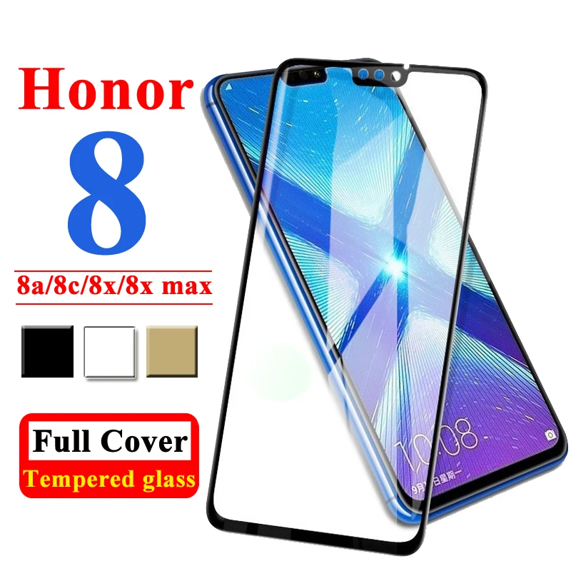 Закаленное стекло на huawei Honor 8X Max Защитная пленка для экрана X8 8C Защитная 8A Броня пленка Xonor 8 X Mah Honer C8 Homor A C Onor