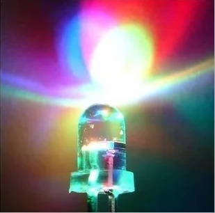 1000 шт 2PIN 5 мм RGB 7 цветов медленная вспышка светодиодный светодиод(светодиодный) Новые продукты и ROHS 5 мм RGB 7 цветов медленная вспышка светодиодный