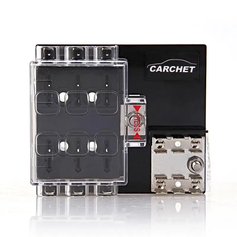 Коробочка-предохранитель CARCHET 6-сторонний блок-держатель с футляром для