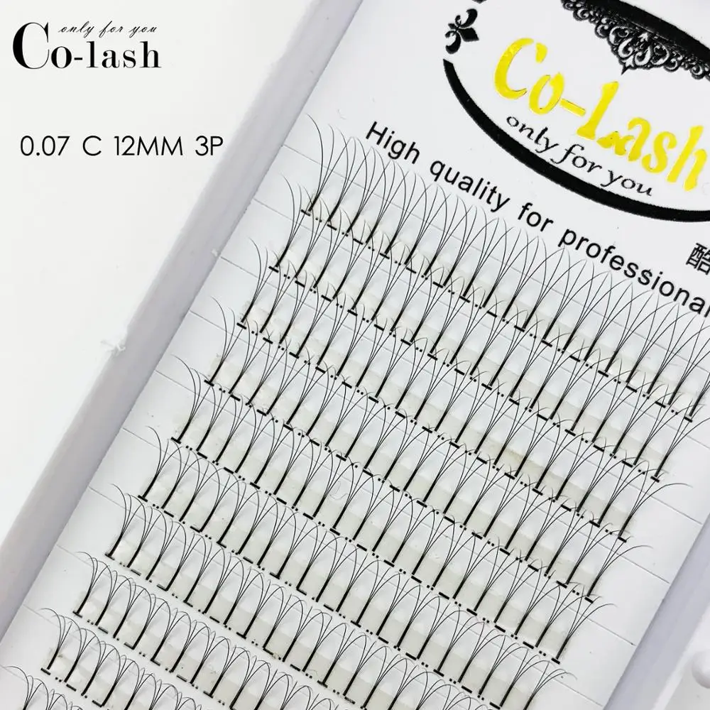Colash 3D 4D 5D 6D русские объемное наращивание ресниц Длинные Стволовые предварительно сделанные вентиляторы ресниц Горячая индивидуальный ресниц расширения