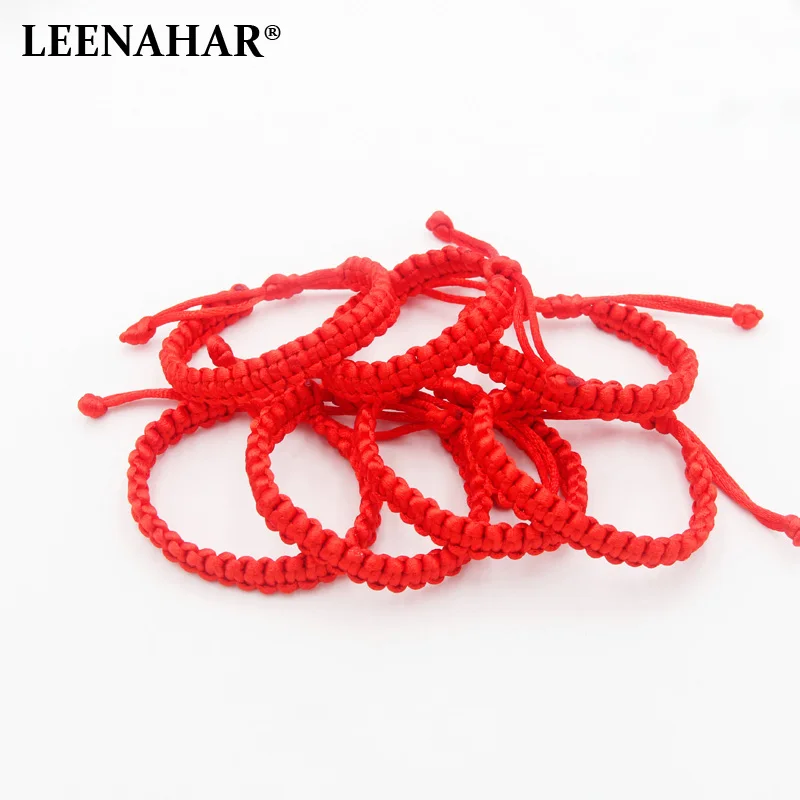 LEENAHAR 2018 Kabbalah Red Lucky String Оптовая Продажа 10 шт. китайские красные string Браслеты