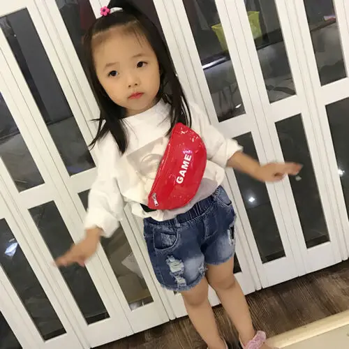 Детская модная поясная сумка с надписью детская забавная для мальчиков и девочек