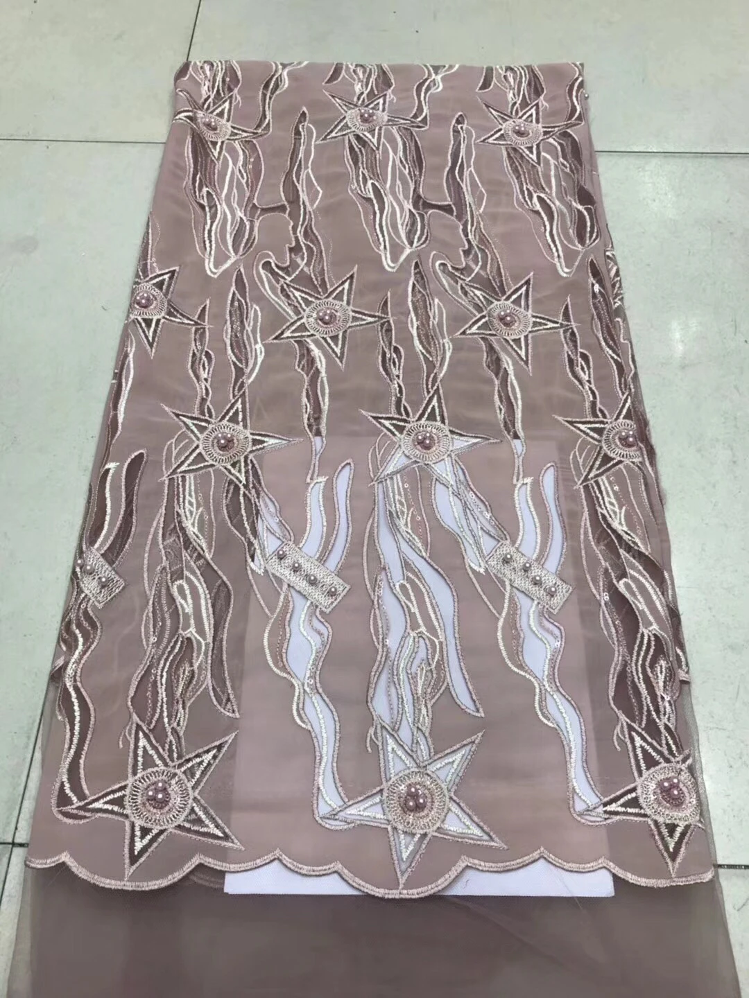 Новейшая чистая африканская кружевная ткань 2018 Высококачественная вышивка