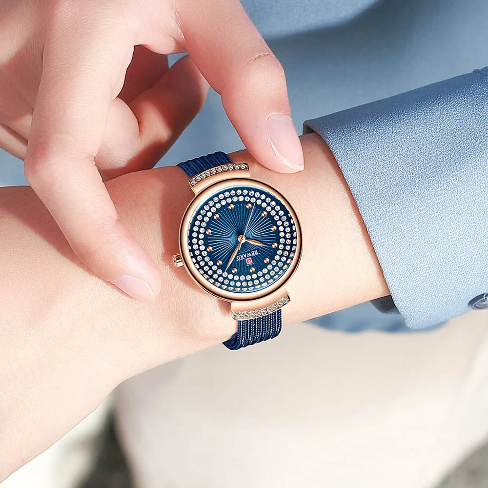 Часы женские кварцевые с бриллиантом|Женские наручные часы| |