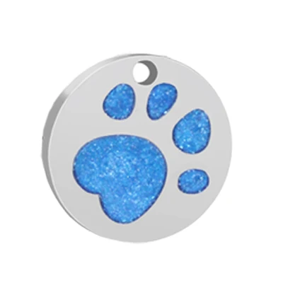 Dark Blue PAWFECT собака ID метки персонализированный ошейник для питомца подвеска симпатичное ожерелье аксессуары для щенков собак кошек выгравированное имя телефонные метки - Цвет: Dark Blue