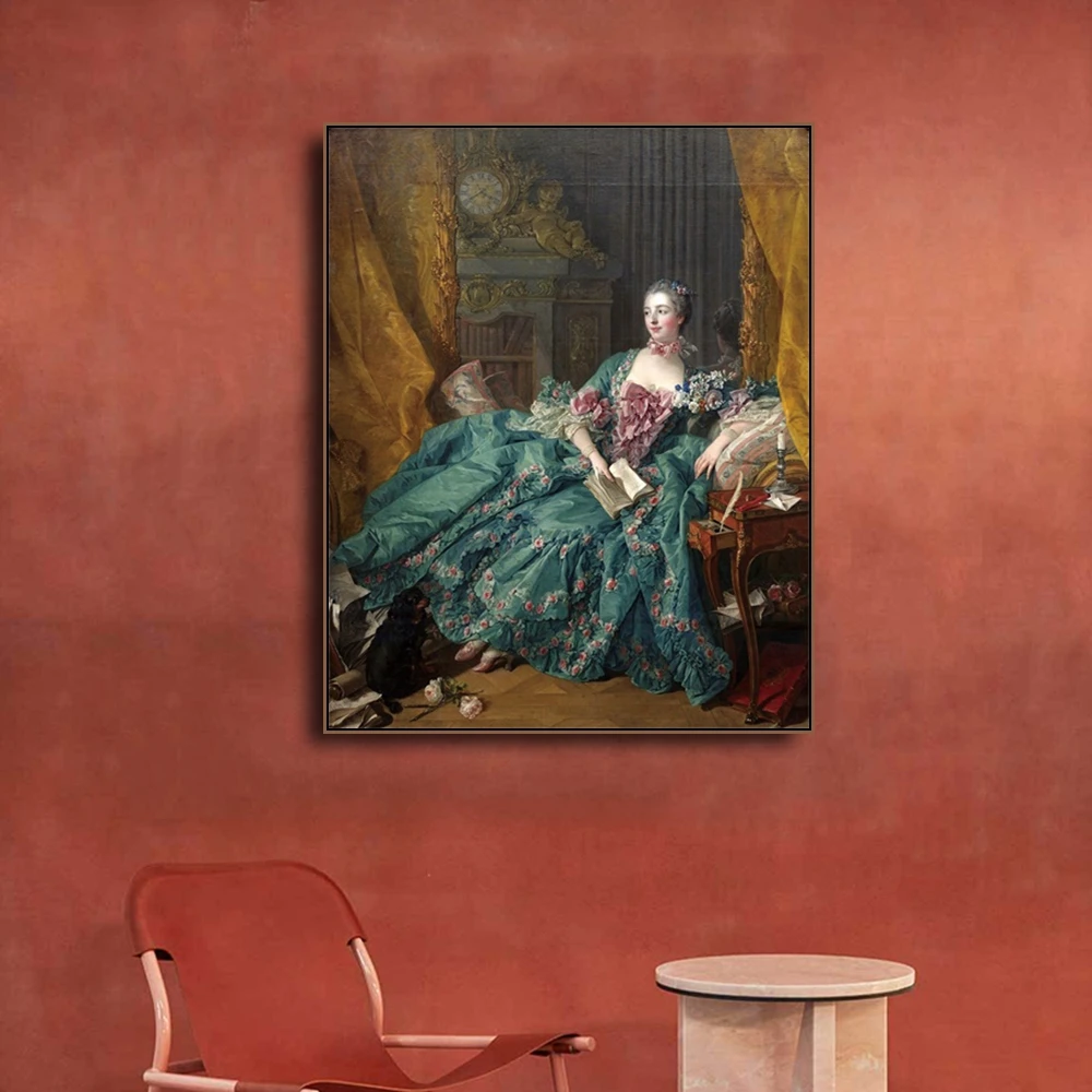 

Famous Madame De Pompadour Prints Art Canvas Painting Calligraphy Decoration Picture For House Living Room Bedroom Home Wall Art