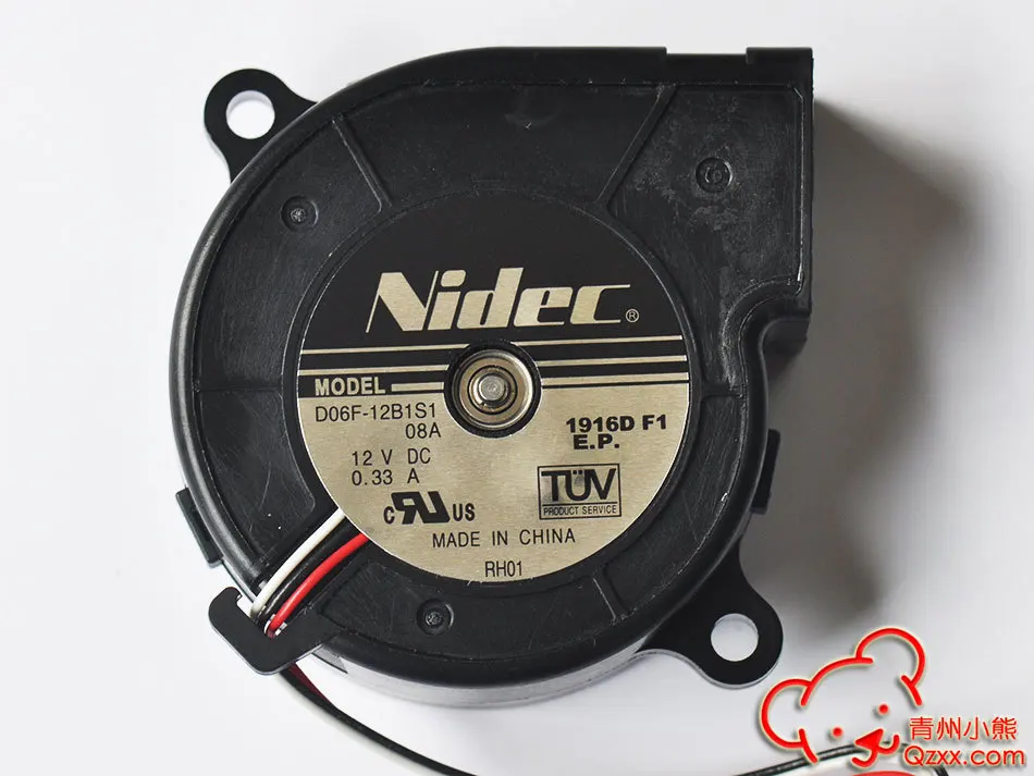 Оригинальный для Nidec Вентилятор D06F 12B1S1 26A 6 см 60 мм DC 12 В 0.33A три линии 3 контактный