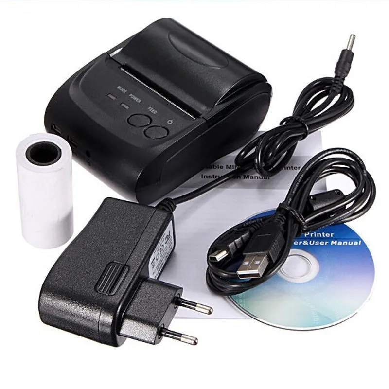 5 шт. Беспроводной Bluetooth Термальность чековый принтер 58 мм Mini Android Мобильный для