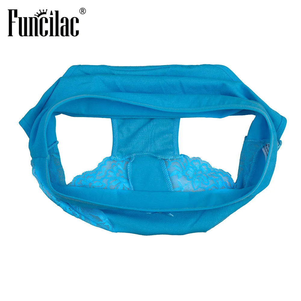 FUNCILAC женское нижнее белье Хлопок Плюс Размер Бесшовные трусы со средней посадкой