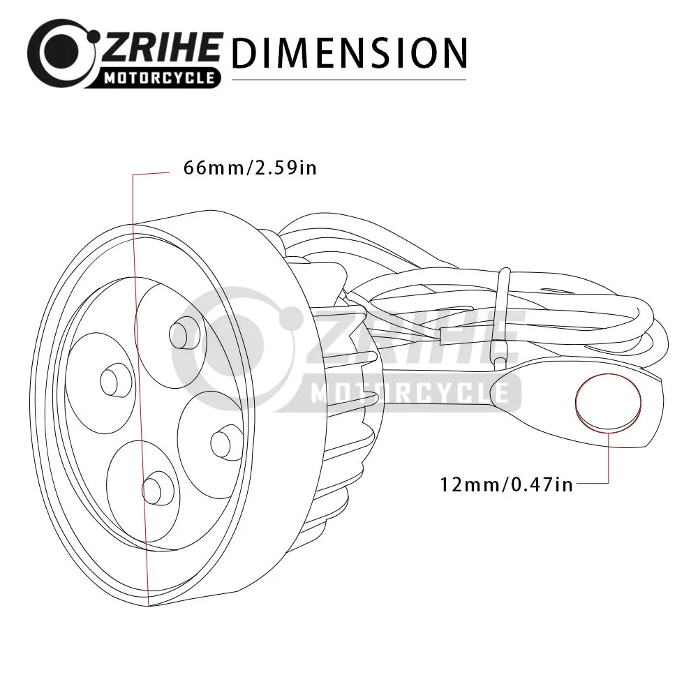 2018 Универсальный мотоциклов светодиодный поворотник светло янтарный мигалка Light