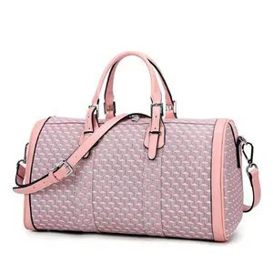 Розоваяфиолетовая женская спортивная сумка из ПВХ, водонепроницаемая женская сумка для йоги, 30 л, Большая вместительная уличная тренировочная сумка для девушек, дорожная сумка через плечо