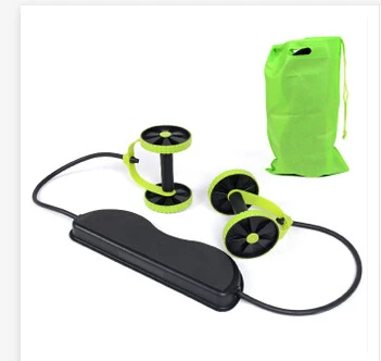 Совершенно новое бесшумное зеленое колесо для брюшного пресса с ковриком
