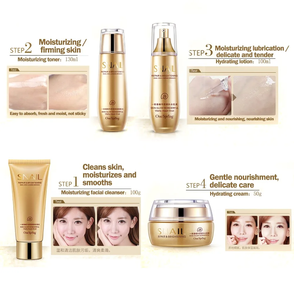 5 шт./компл. увлажняющий набор для ухода за кожей и акне средство очищения лица