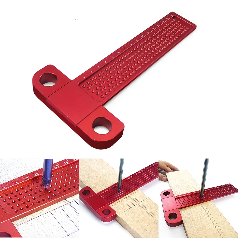 Деревообрабатывающий инструмент линейка для деревообработки из алюминиевого