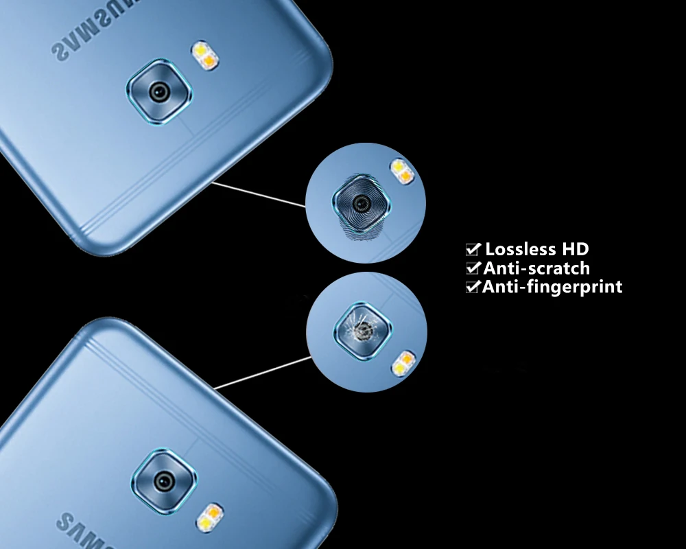 Задняя камера объектив пленка из закаленного стекла для Samsung Galaxy C5 C7 фотопленка Pro