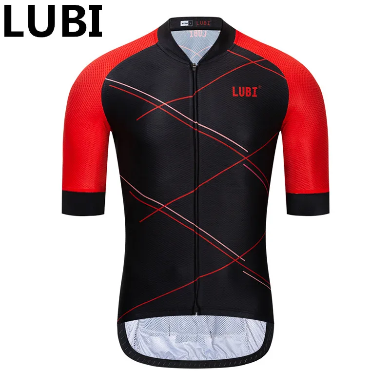 LUBI летние шорты рукавом Pro Vélo горный велосипедный костюм, трико Ropa Ciclismo Одежда для велогонок трикотажные - Цвет: only jersey