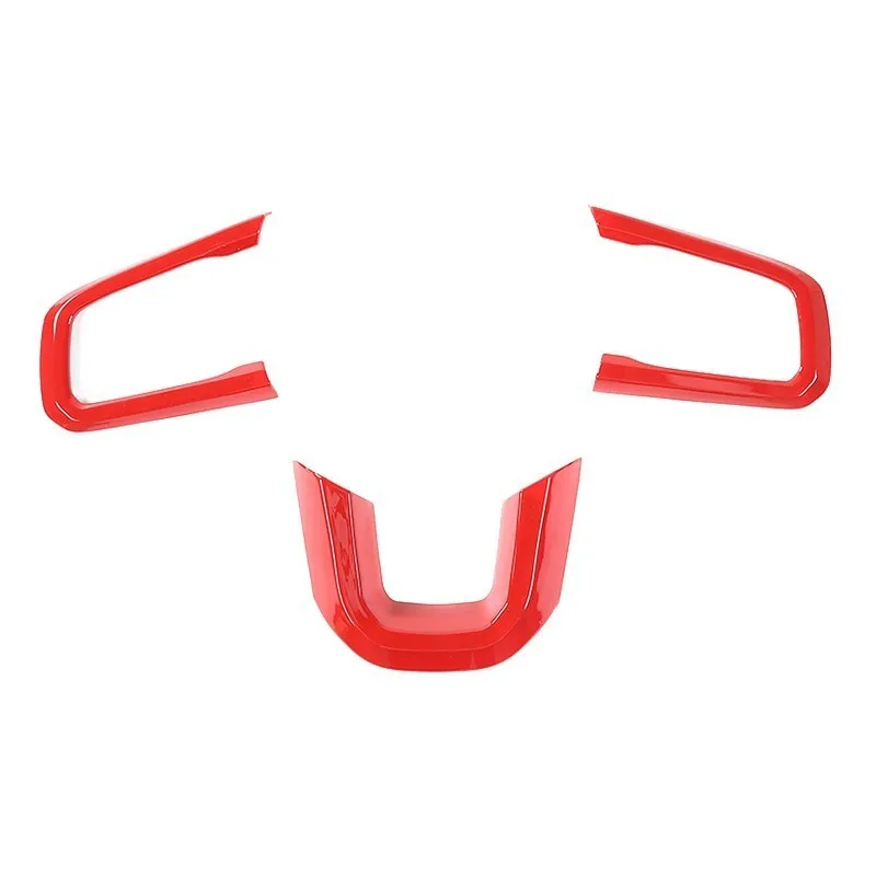 RED MOPAI интерьерные молдинги для Jeep Wrangler JL+ Автомобильный руль декоративный чехол для Jeep Wrangler автомобильные аксессуары - Название цвета: RED