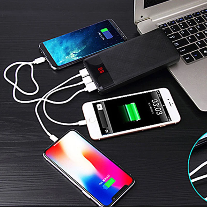 Новый 20000 mAh 3 USB внешний аккумулятор портативное зарядное устройство Bateria Externa