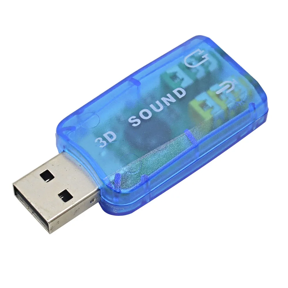 TISHRIC USB внешняя звуковая карта 5 1 3D аудио адаптер на 3 мм Интерфейс микрофон