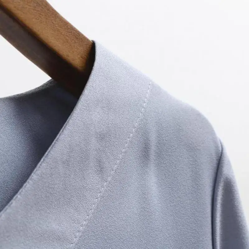 Лето 2016 Топы v-образным вырезом Шифоновая блузка рубашка женщин женские офисные